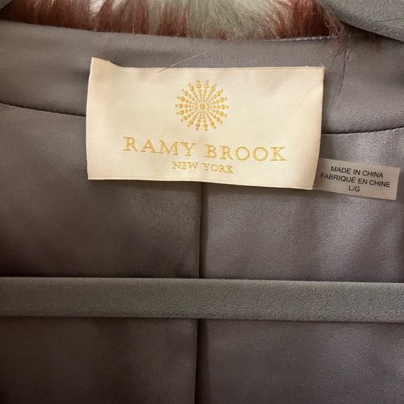 Ramy Brook Krissy Faux Fur Jacket- Large - Picture 6 of 9